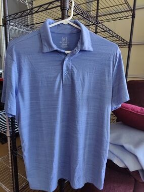 George Blue Heathered Polo Shirt